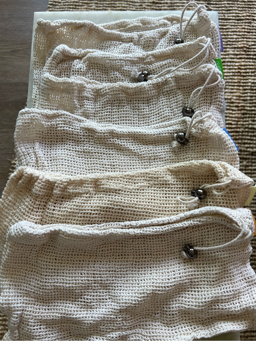 Reusable Cotton Mesh Produce Bags